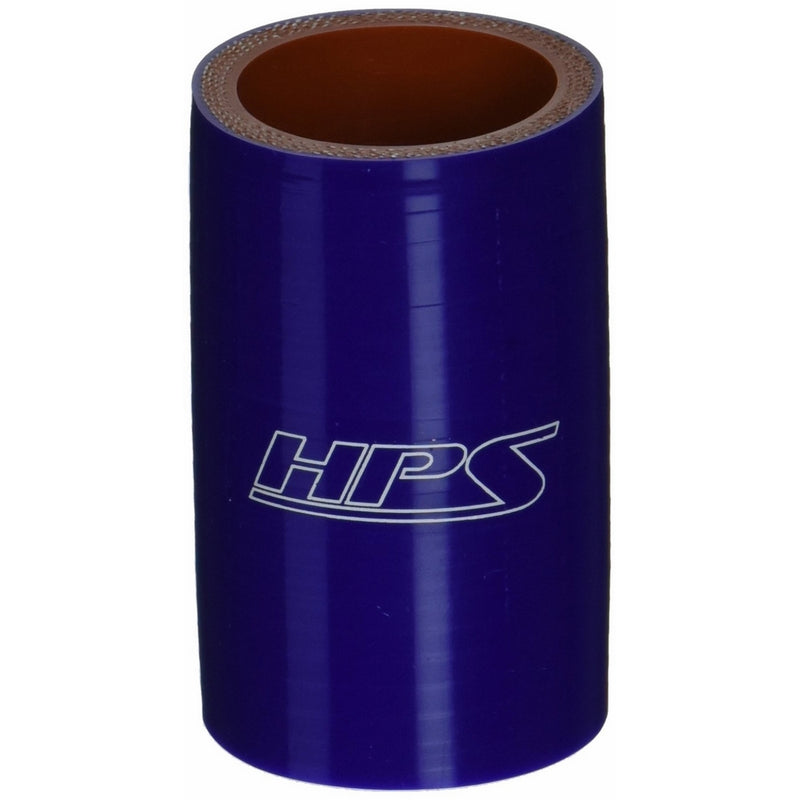 HPS HTSC-150-BLUE Silicone High Temperature 4-ply Reinforced Straight Coupler Hose, 100 PSI Maximum Pressure, 3" Length, 1-1/2" ID, Blue