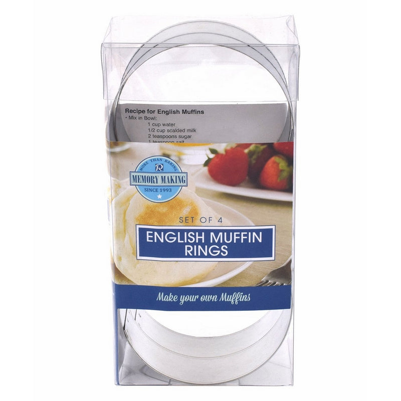 R&M International 2080 English Muffin Rings, Set of 4