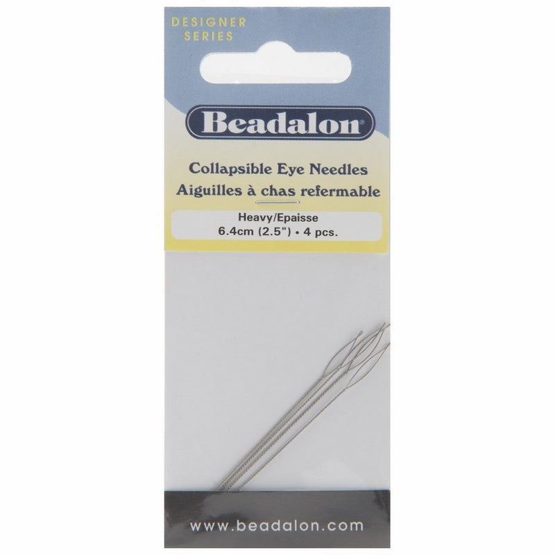 Collapsible Eye Needles 2.5" 4/Pkg-Heavy