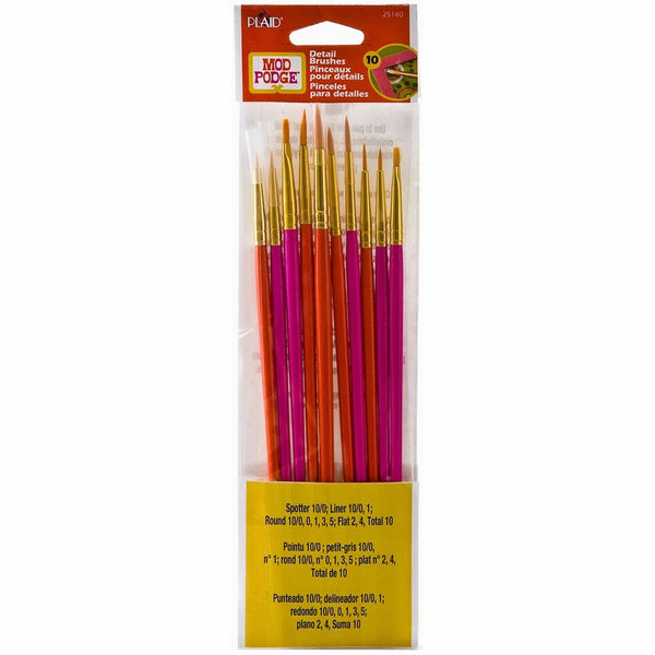 Mod Podge Brush Set, 25140 (10-Piece)