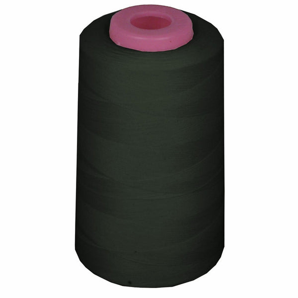 LA Linen 100% PolyesterCone Serger Thread, 6000-Yard, Black