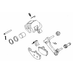 88-97 YAMAHA XV750: K&L Brake Caliper Rebuild Kit