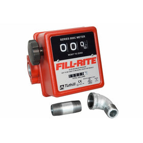 Fill-Rite 807CMK 3/4" Black Meter Kit for Pumps, NPT
