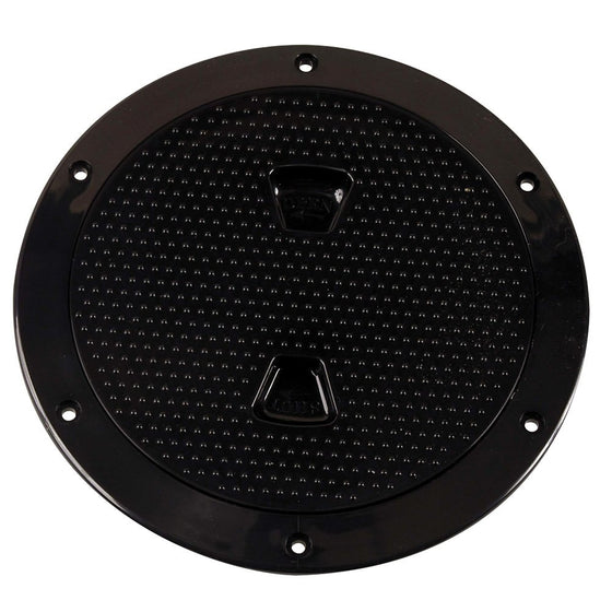 BECKSON MARINE Beckson 6" Non-Skid Screw-Out Deck Plate - Black