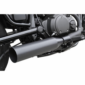 Baron Custom Accessories 4in. Slip-On - Straight-Cut BA-1050-00B