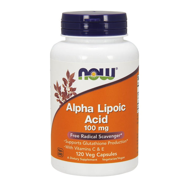 NOW Alpha Lipoic Acid 100 mg,120 Veg Capsules