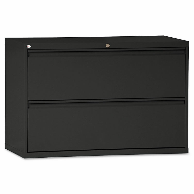 Alera LF4229BL 2-Drawer Lateral File Cabinet, 42 x 19-1/4 x 28-3/8-Inch, Black