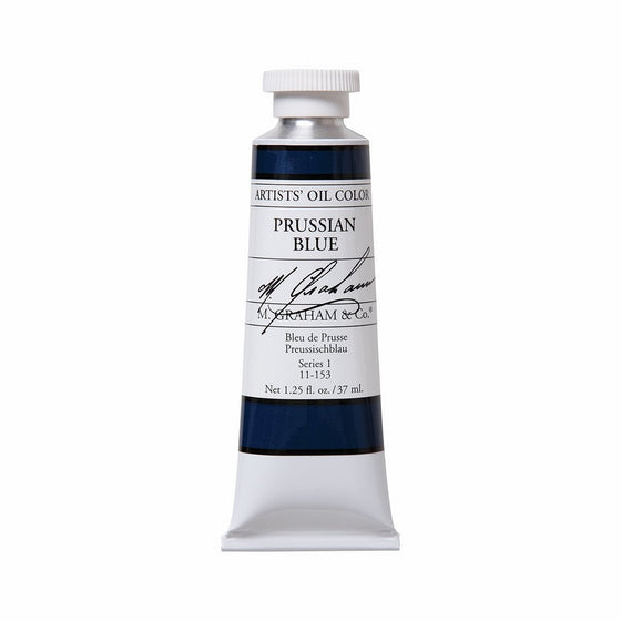 M. Graham Artist Oil Paint Prussian Blue 1.25oz/37ml Tube