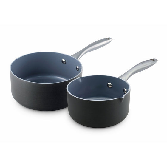 GreenPan Lima 1QT and 2QT Ceramic Non-Stick Saucepan Set