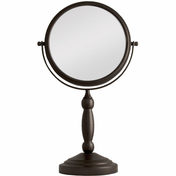 Zadro 10x Mag 2-Sided Swivel Vanity Mirror, 8-Inch, Oil-Rubbed Bronze Finish