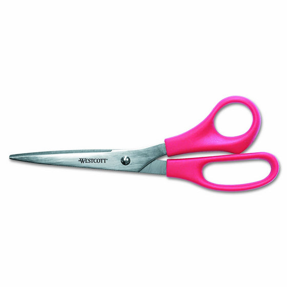 Westcott All Purpose Value Stainless Steel Scissors, 8", Red