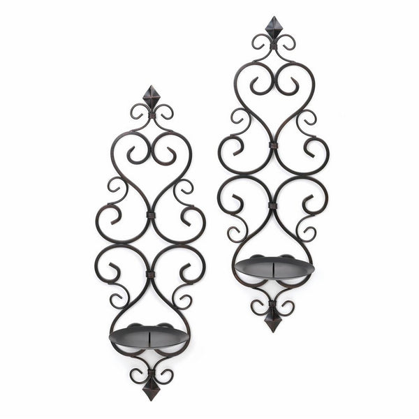 Zingz and Thingz Fleur-De-Lis Wall Sconce Duo (Set of 2)