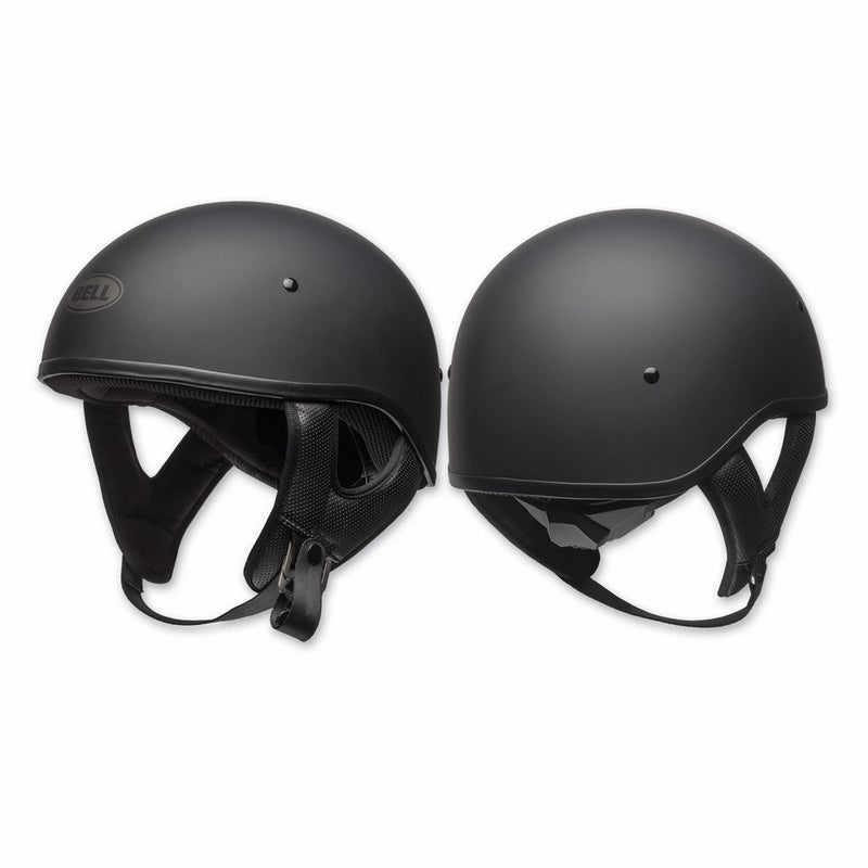 Bell Pit Boss "Sport" Unisex-Adult Half Street Helmet (Solid Matte Black, Large) (D.O.T.-Certified)