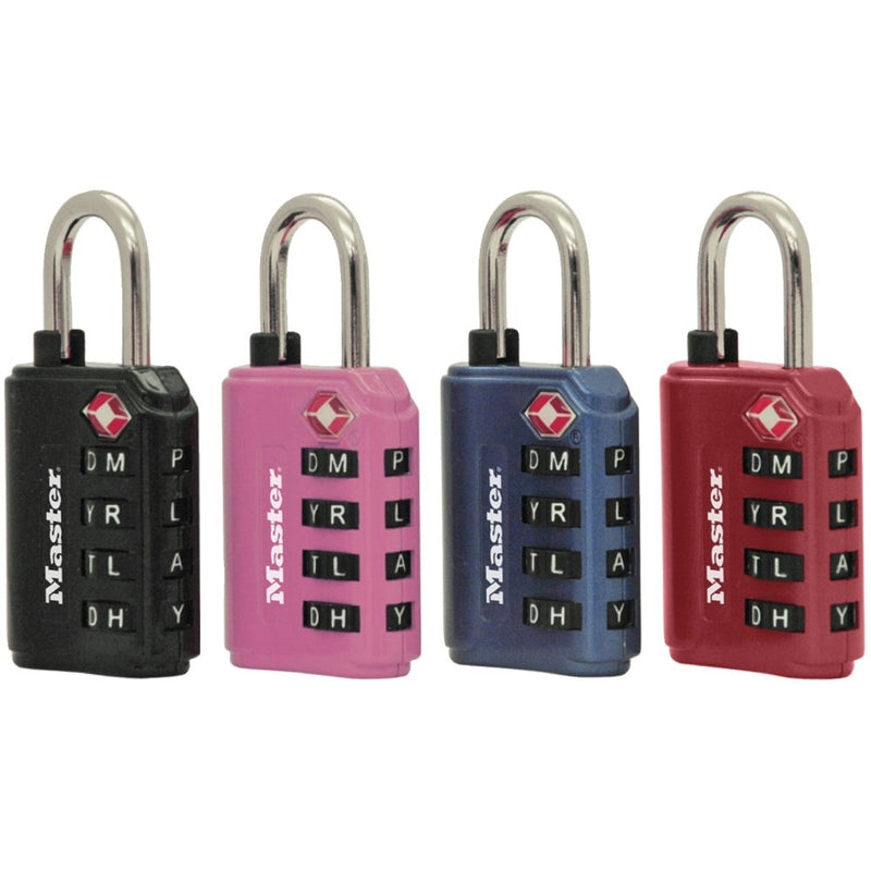 Master Lock 4691DWD TSA Set-Your-Own Password Combination Lock, Color Will Vary, 1-Piece