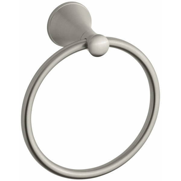 Kohler K-13435-BN Coralais Towel Ring, Vibrant Brushed Nickel