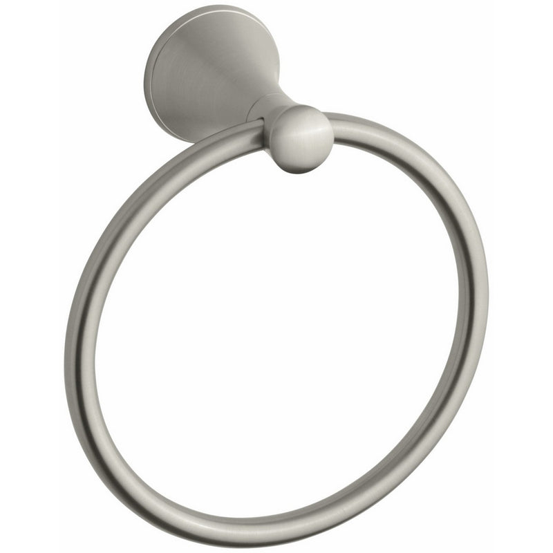 Kohler K-13435-BN Coralais Towel Ring, Vibrant Brushed Nickel