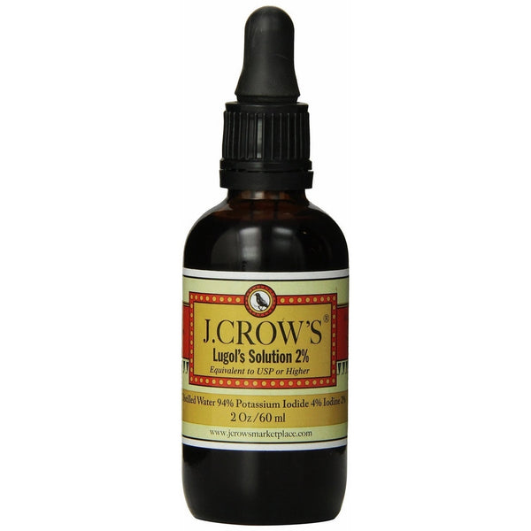 J.CROW'S Lugol's Solution of Iodine 2% 2oz