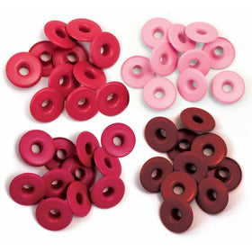We R Memory Keepers Eyelets for Scrapbooking, Red, Wide