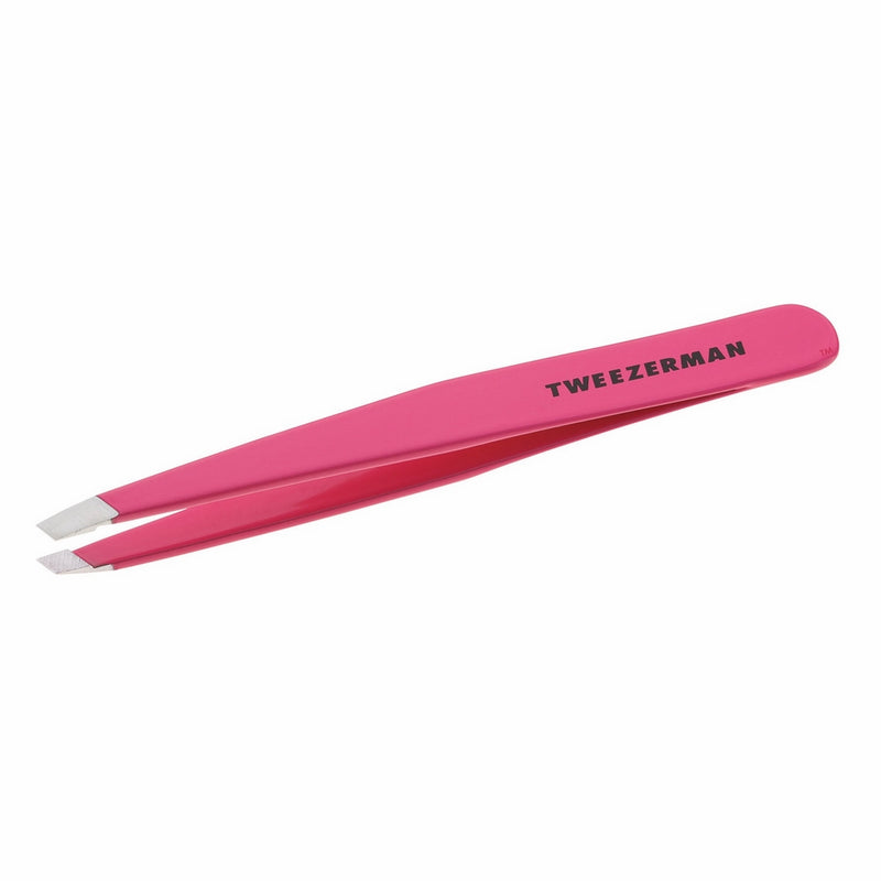 Tweezerman Stainless Steel Slant Tweezer (Pink)