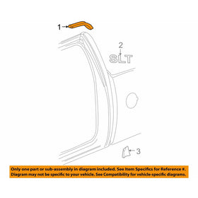 Genuine GM 22888222 Roof Panel Joint Finish Molding, Left