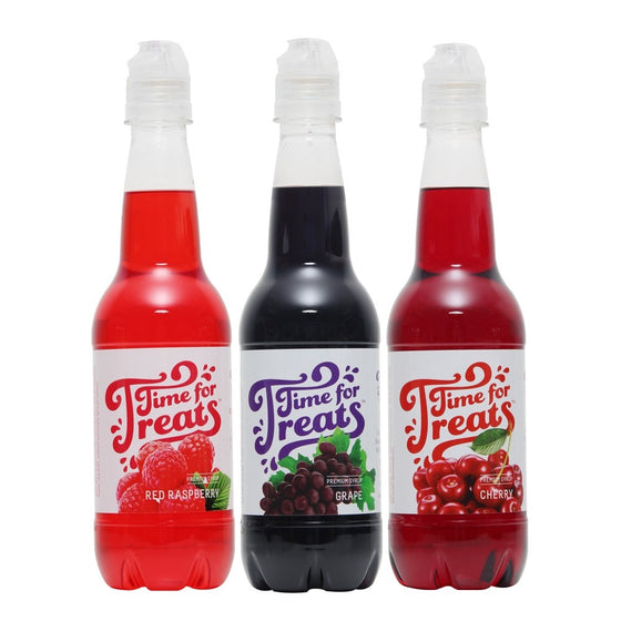 Time for Treats Grape, Cherry and Red Raspberry Snow Cone Syrup 3-Pack by VICTORIO VKP1108