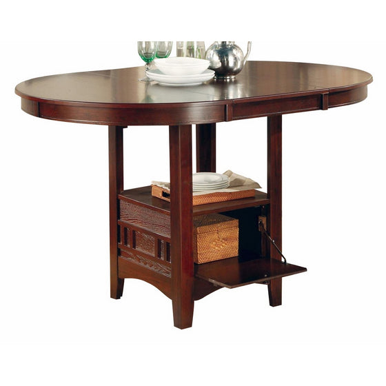 Coaster Home Furnishings Casual Counter Height Table, Dark Cherry