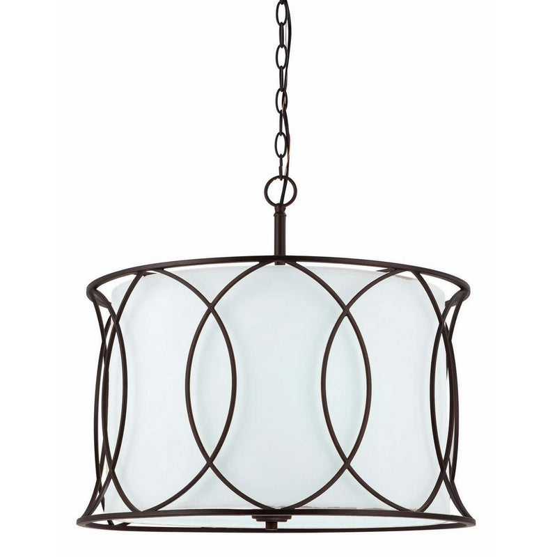 Canarm ICH320A03ORB20 Monica 3-Light Chandelier, 20.5" x 20.5" x 17.5", Oil Rubbed Bronze