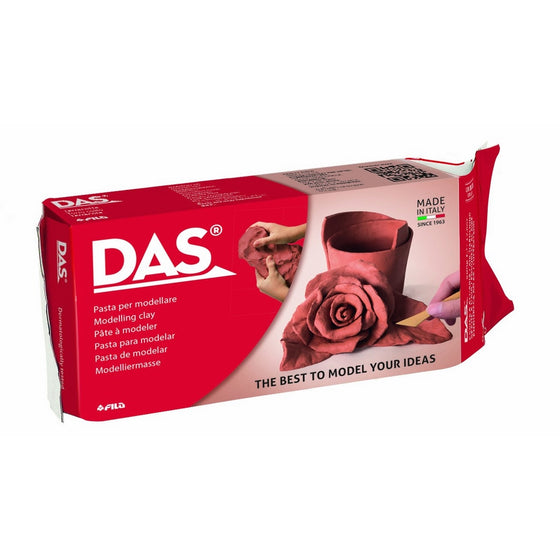 DAS Air-Hardening Modeling Clay, 2.2 Pound Block, Terra Cotta Color (387600)