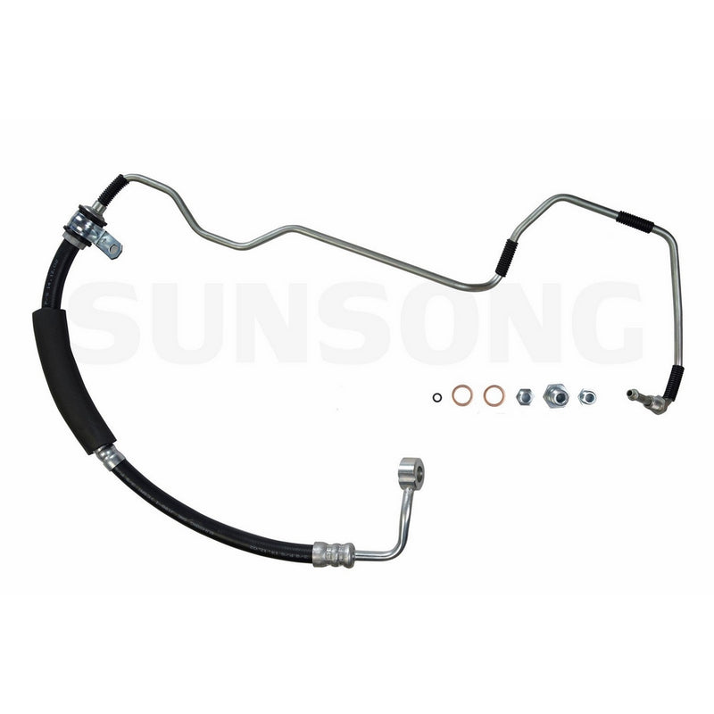 Sunsong 3401124 Power Steering Pressure Hose Assembly (Hyundai)