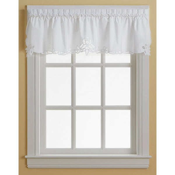 CHF Battenburg Valance, 60" x 14", White