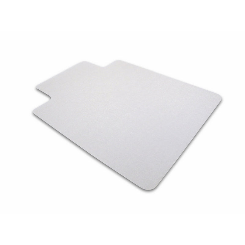 Cleartex Ultimat Chair Mat, Clear Polycarbonate, For Hard Floors, Rectangular with Lip, 48" x 53" (FR1213419LR)