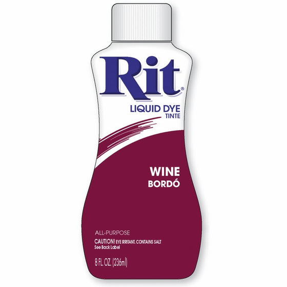 Rit Dye Liquid Fabric Dye, 8-Ounce,Wine