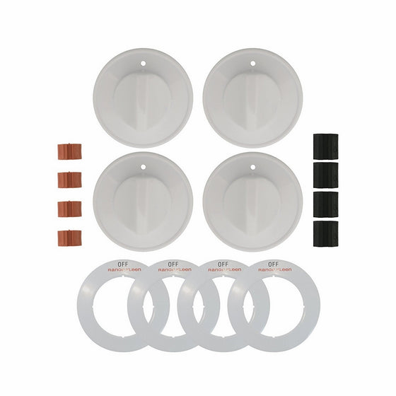 Range Kleen 8234 Gas Range Knobs – 4 White Gas Range Safety Knobs Gas Stove Accessories