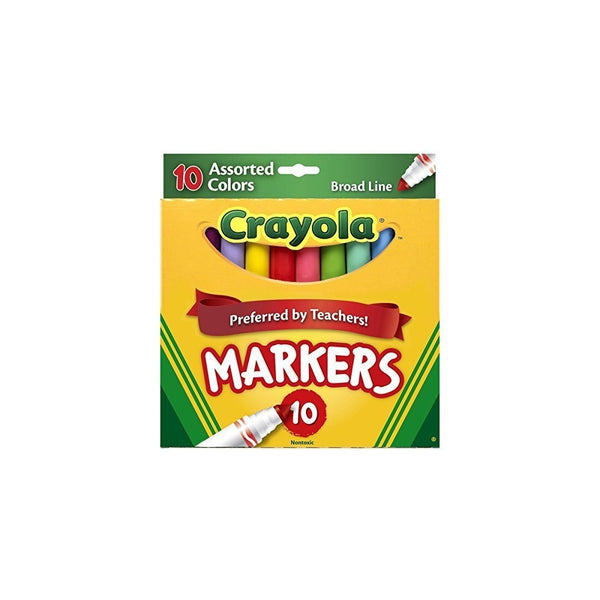 Bulk Buy: Crayola Broad Line Markers 10/Pkg Assorted Colors 58-7725 (3-Pack)