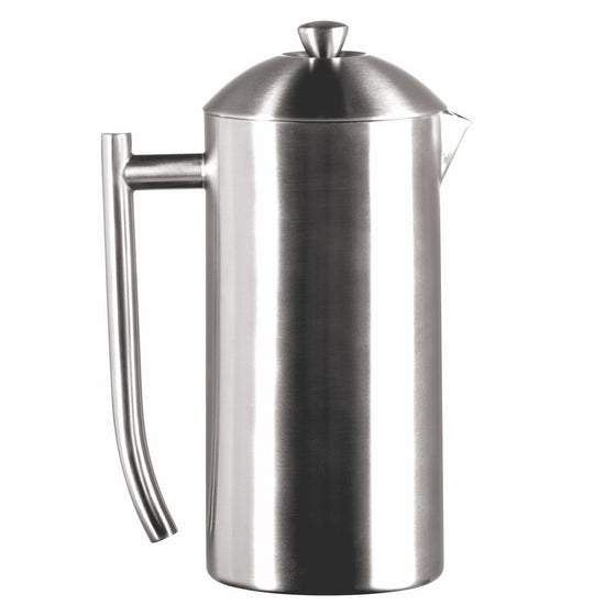 Frieling USA Double Wall Stainless Steel French Press Coffee Maker with Patented Dual Screen, Brushed 36-Ounce