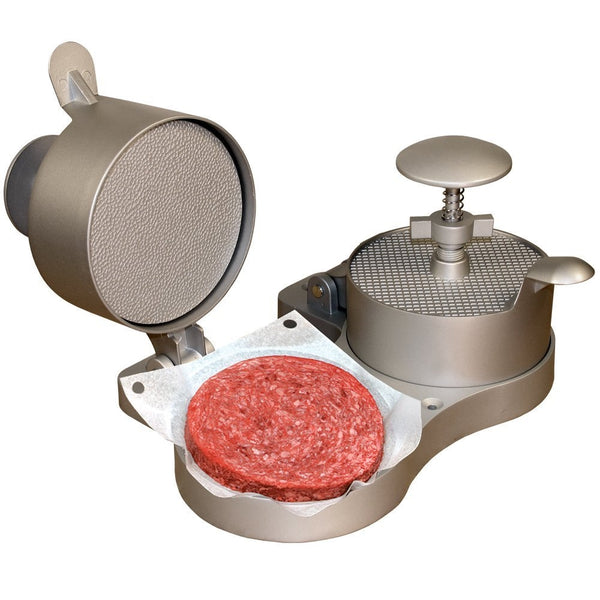 Weston Burger Express Double Hamburger Press with Patty Ejector (07-0701), Makes 4 1/2" Patties, 1/4lb to 3/4lb