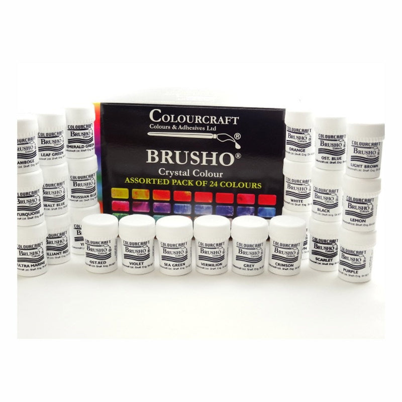 Brusho by Colourcraft Brusho Crystal Set 24 Color Colour