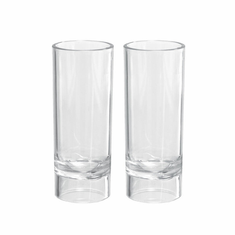 Party Essentials Hard Plastic 2-Ounce Shooter Glasses, Clear, 10 Count