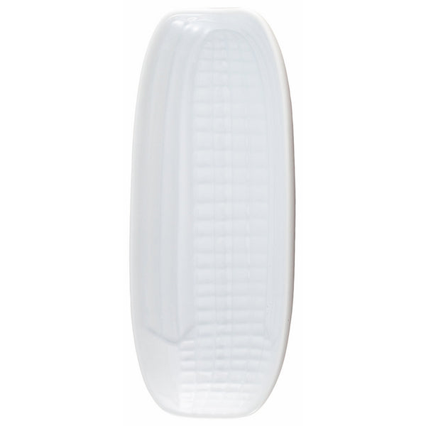 HIC Harold Import Co. HIC Corn Dish, Fine White Porcelain, 9.5-Inches x 4.25-Inches