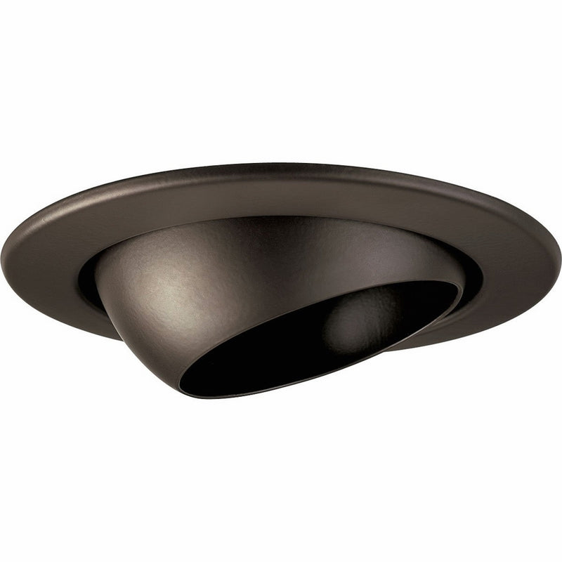 Progress Lighting P8046-20 4-Inch Incandescent Eyeball Recessed Light Trim Finish, Antique Bronze