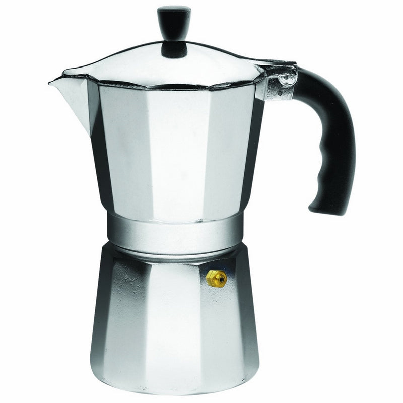 IMUSA USA B120-43V Aluminum Espresso Stovetop Coffeemaker 6-cup, Silver