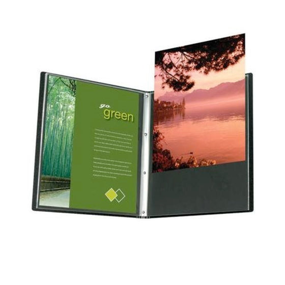 Itoya Profolio Advantage Art Presentation Book 8"x10" For Art, Photography, Document, and Archival Storage -- 24 PolyGlass Pages for 48 Inserts