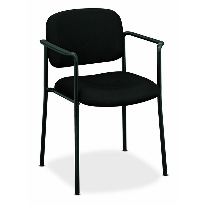 HON Scatter Guest Chair - Upholstered Stacking Chair with Arms, Office Furniture, Black (VL616)