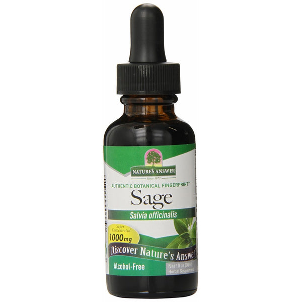 Nature's Answer Alcohol-Free Sage Leaf, 1-Fluid Ounce