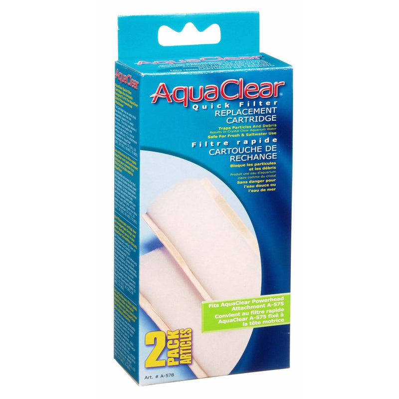 AquaClear Quick Filter Refill Cartridge for AquaClear Quick Filter Powerhead Attachment (A578) - 2-Pack
