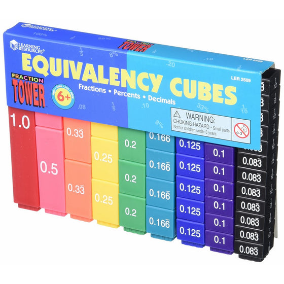 Learning Resources Fraction Tower Activity Set