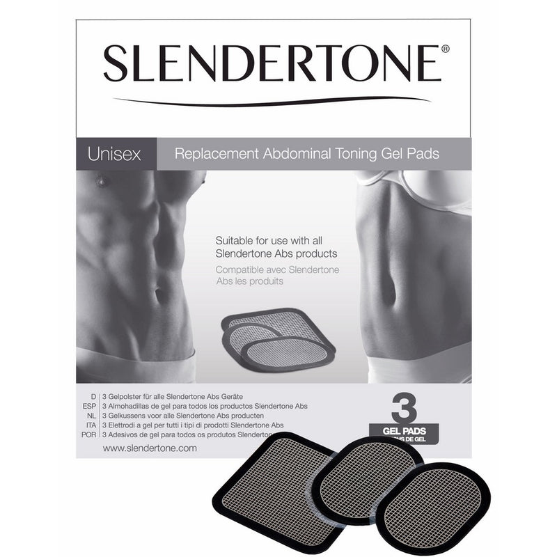 Slendertone Replacement Gel Pads for All Abdominal Belts, 1 Set (3 Gel Pads)