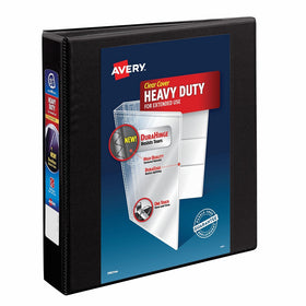 Avery Heavy-Duty View Binder with 1.5 Inch One Touch EZD Ring, Black, 1 Binder (79695)