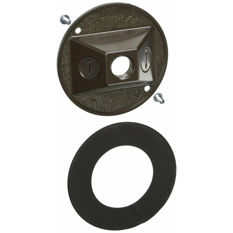 Hubbell Bell 5197-2Hubbell-Bell Weatherproof Lampholder Cover, Bronze, 1.094" x 4.125" x 4.125"