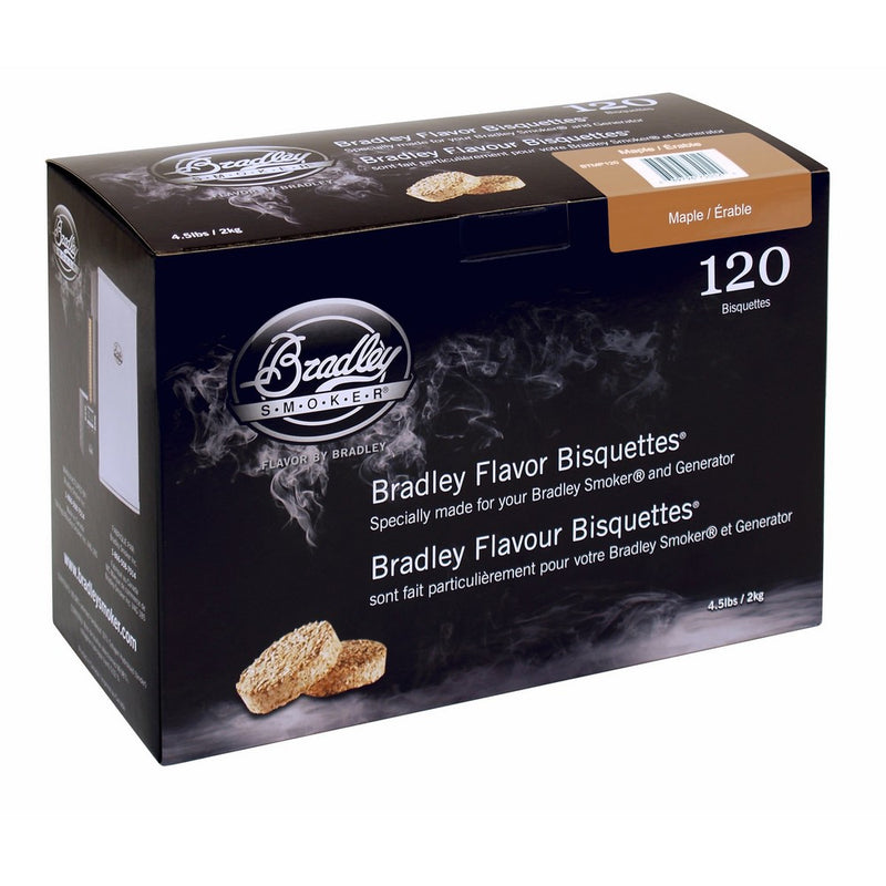 Bradley Smoker BTMP120 Maple Bisquettes 120 pack